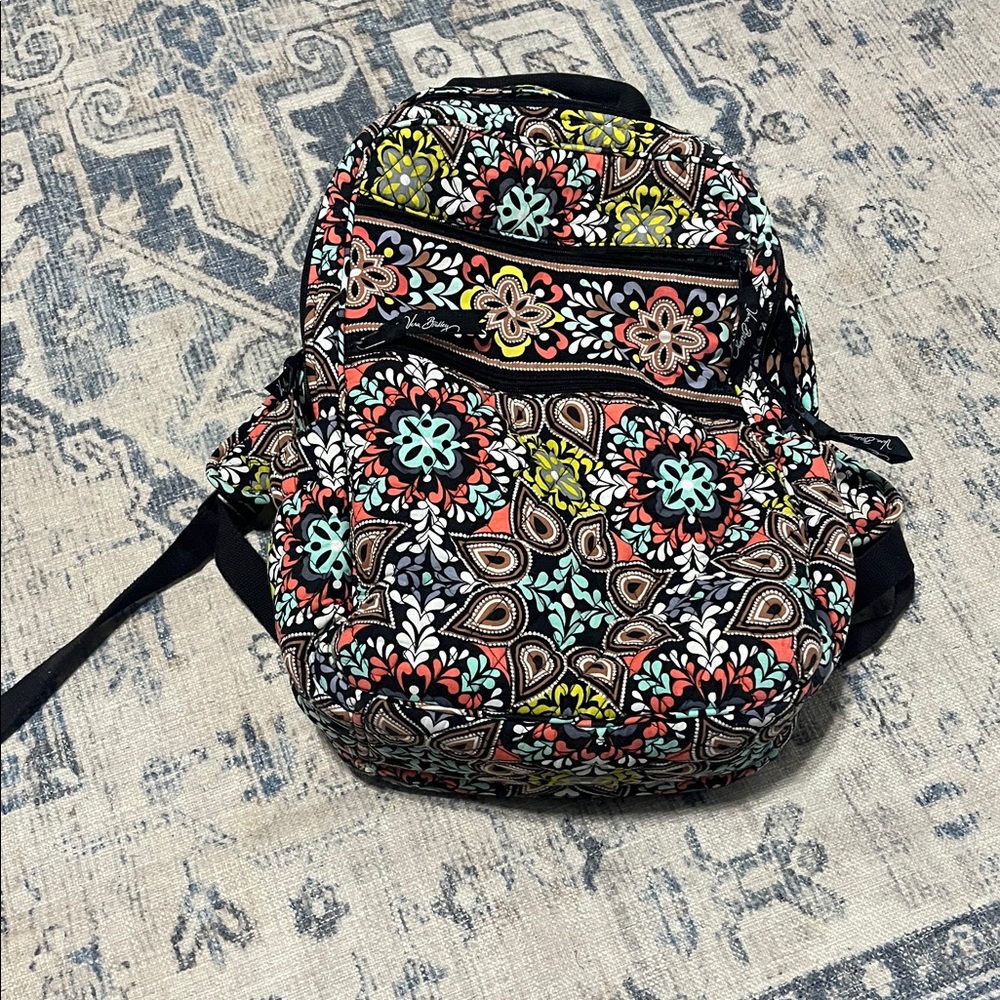 Vera Bradley Teal and Black Patterned Bag